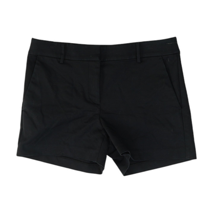 Black Solid Chino Shorts