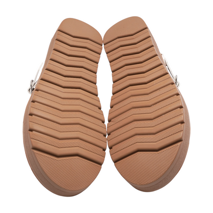 White Flat Sandals