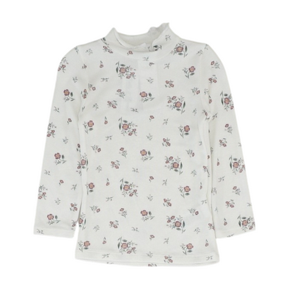 White Floral Blouse