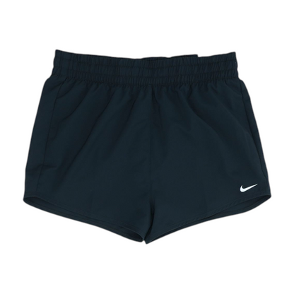 Black Solid Active Shorts