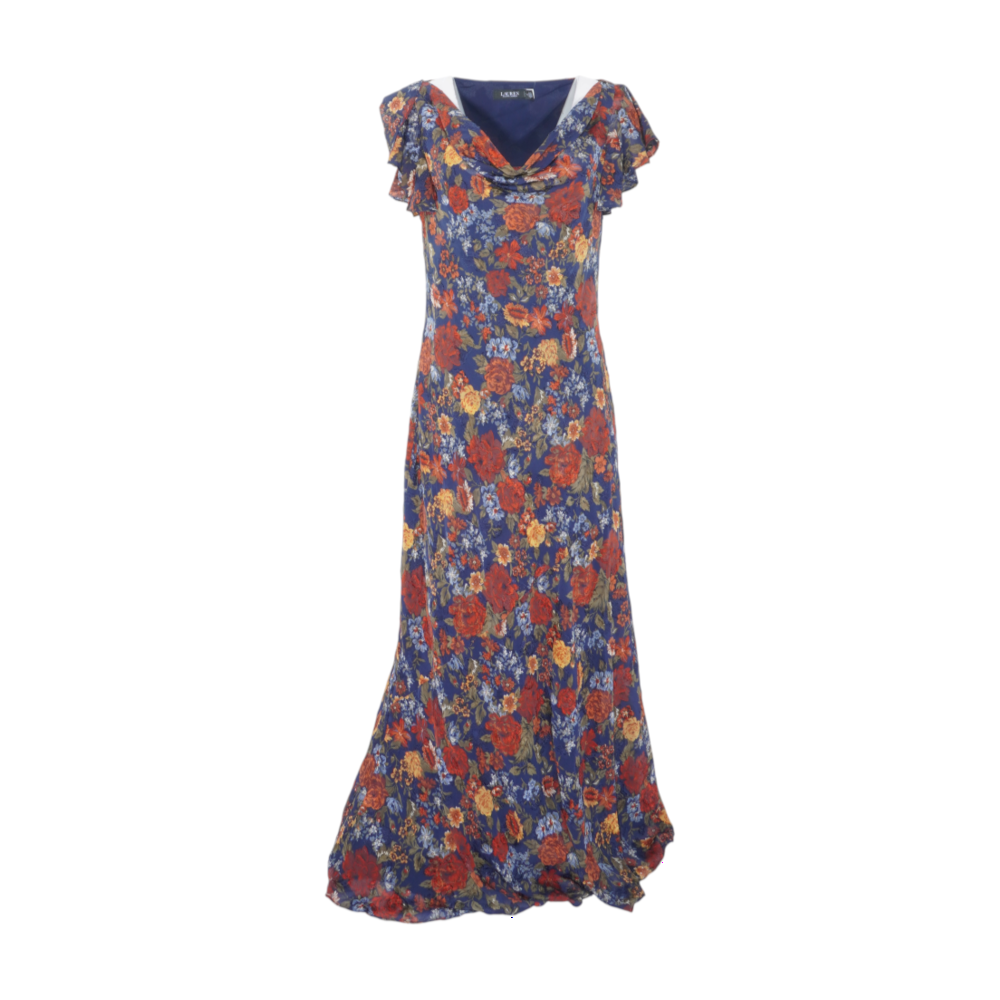 Navy Floral Maxi Dress