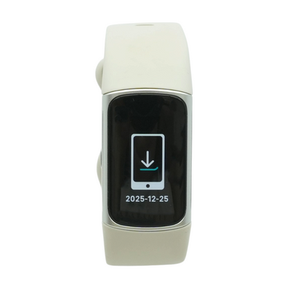 20mm Charge 6 Silver Activity Tracker Gray Band M/L