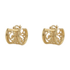 18K Yellow Gold Hoop Earrings – Image 1