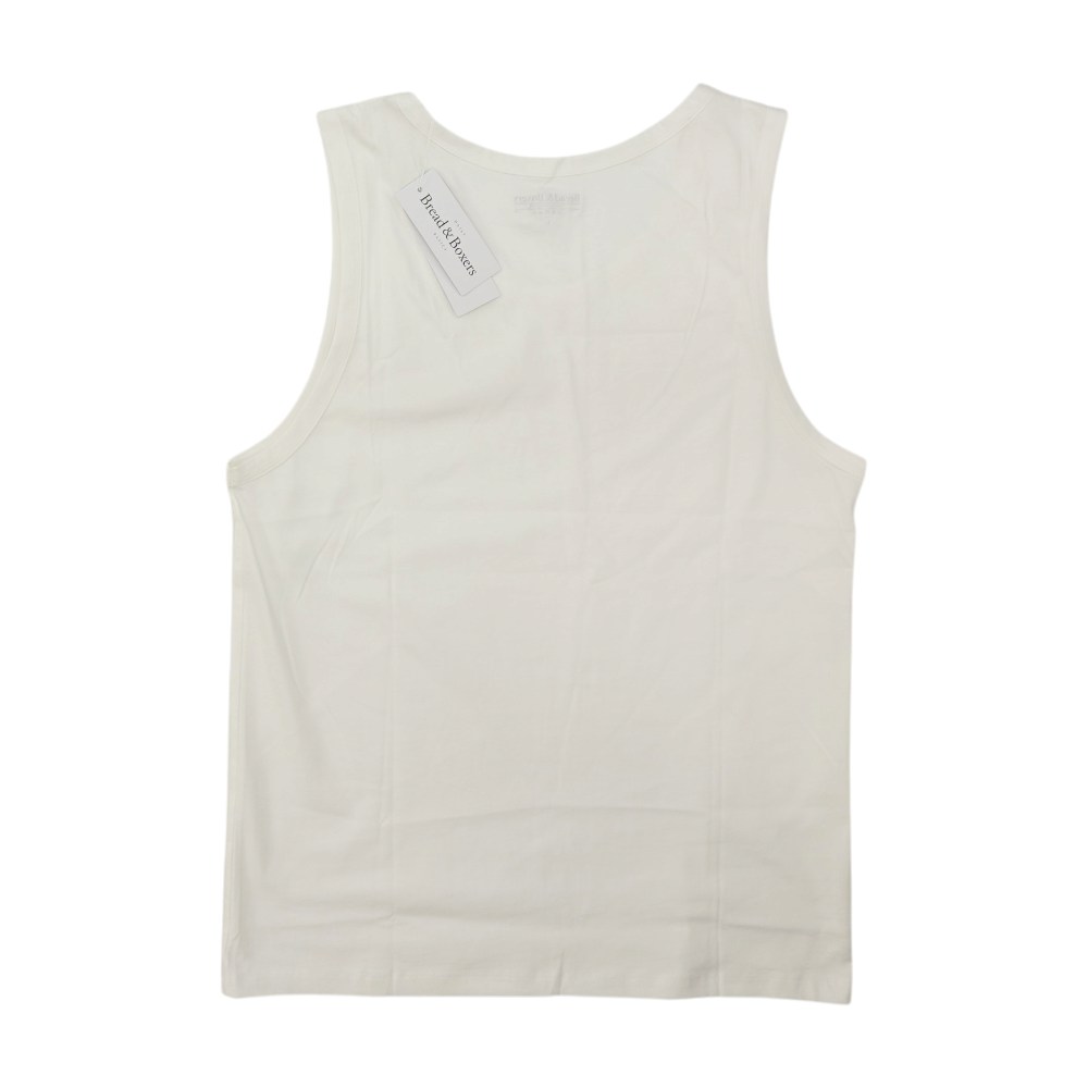 White Solid Casual Tank