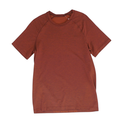 Burgundy Solid Active T-Shirt