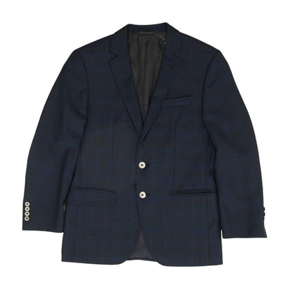 Navy Plaid Sport Coat