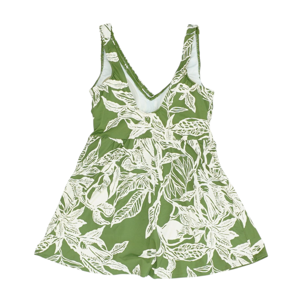 Green Floral One-Piece