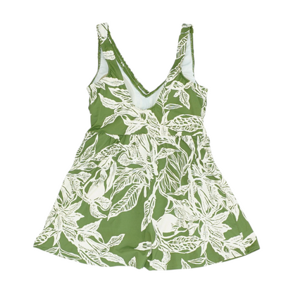 Green Floral One-Piece