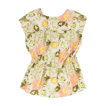 Beige Floral Blouse
