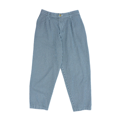 Black Check Regular Pants