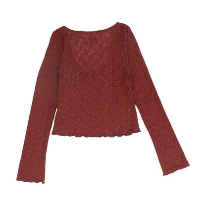 Burgundy Blouse