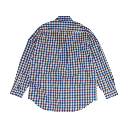 White Check Long Sleeve Button Down