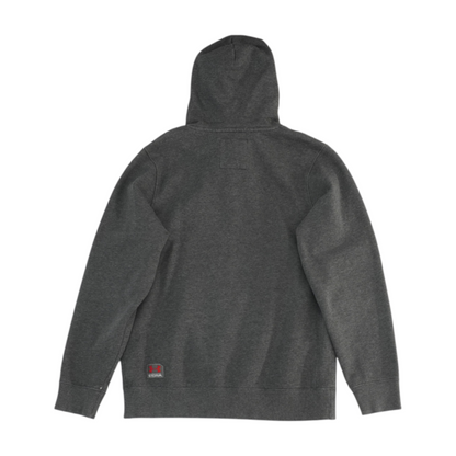 Gray Solid Hoodie Pullover