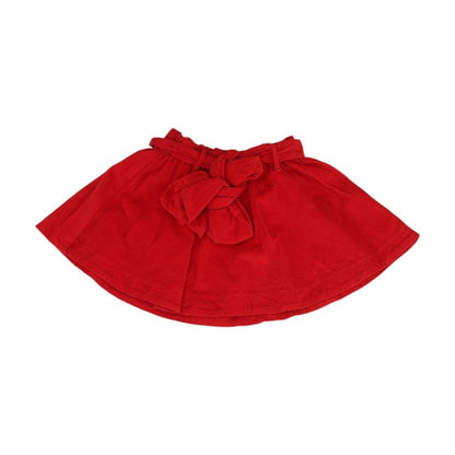 Red Solid Skirt
