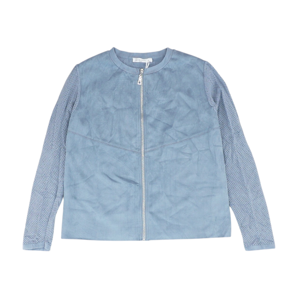Blue Solid Active Jacket