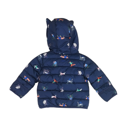 Navy Print Jacket