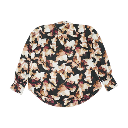 Black Floral Blouse