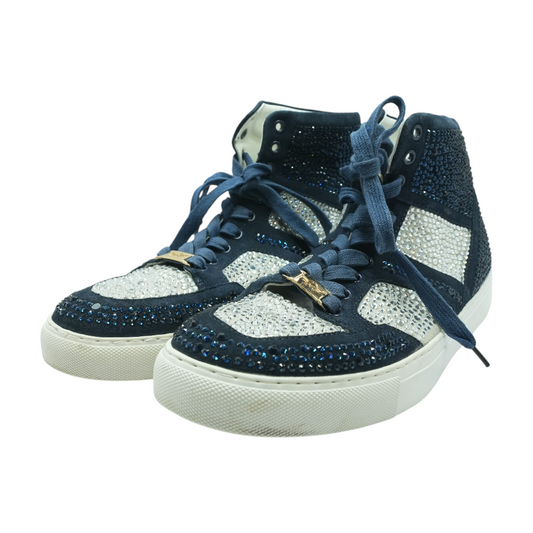 Navy High-Top Athletic Shoes