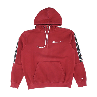 Red Solid 1/4 Zip Pullover