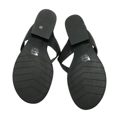 Black Wedged Sandals