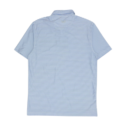 White Striped Short Sleeve Polo
