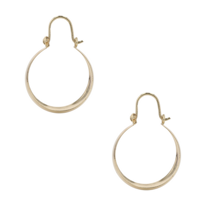 14K Yellow Gold Hoop Earrings