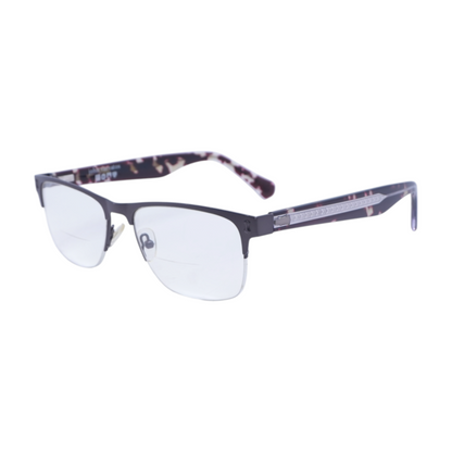 Gunmetal V181 Browline Prescription Eyewear