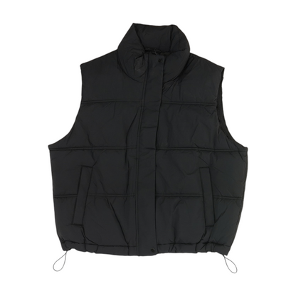 Black Solid Active Vest