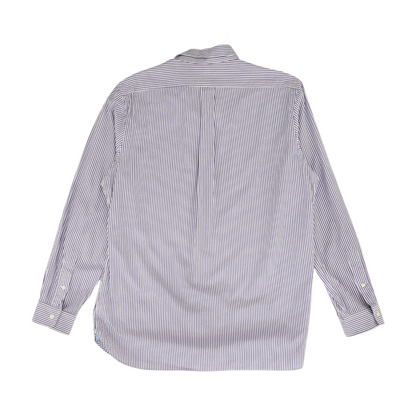Purple Striped Long Sleeve Button Down
