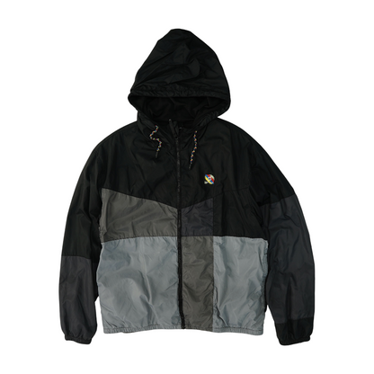 Black Color Block Rain Jacket