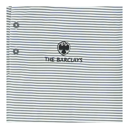 White Striped Short Sleeve Polo