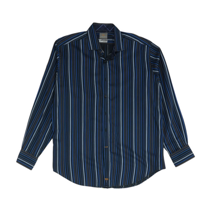 Blue Striped Long Sleeve Button Down