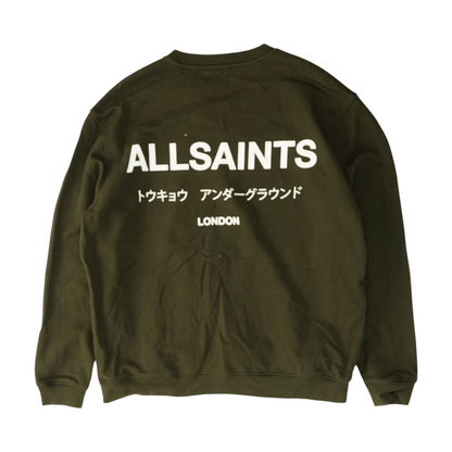 Green Solid Sweatshirt Pullover