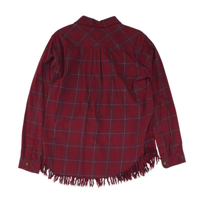 Red Check Button Down