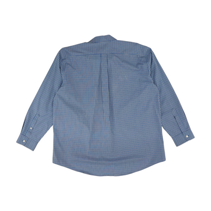 Blue Check Long Sleeve Button Down
