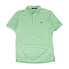 Neon Green Striped Short Sleeve Polo