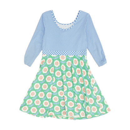Green Floral Dress