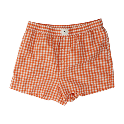 Orange Check Pajama Bottom