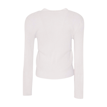 White Cardigan Sweater