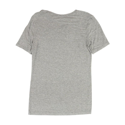 Gray Solid Crewneck T-Shirt