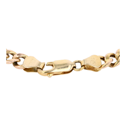 14K Yellow Gold Chain Bracelet