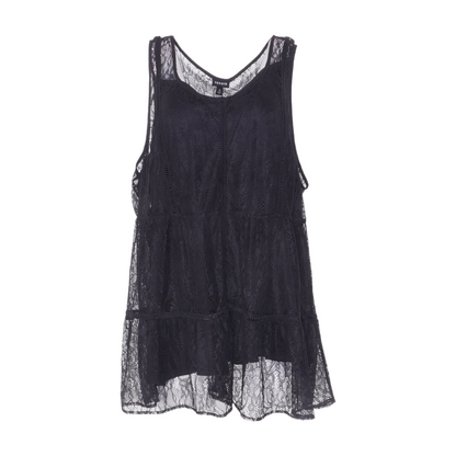 Black Plus Print Nightgown