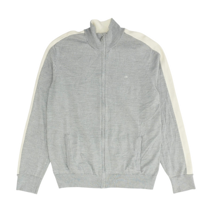 Calvin Klein Gray Solid Cardigan Sweater – Image 1
