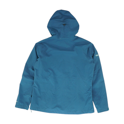 Blue Solid Rain Jacket