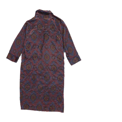 Vintage 1980's-1990's Victoria's Secret Men's Printed Satin Robe and Pajama Pant Set