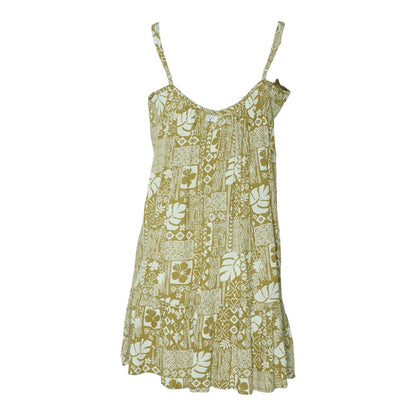 Green Abstract Mini Dress