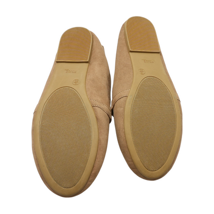 Tan Slip-On Flats