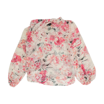 Pink Floral Blouse
