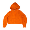Orange Solid 1/4 Zip Pullover