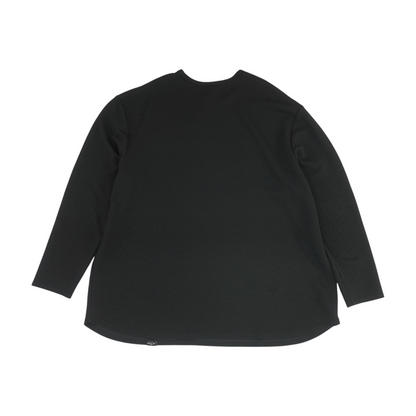 Black Solid Pullover Sweater